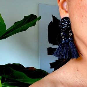 Black earrings